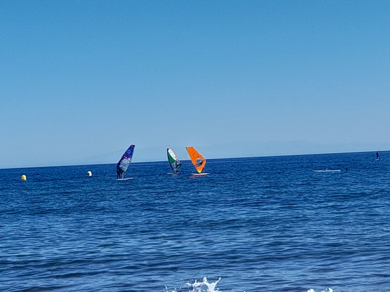 Windsurfen in harde wind